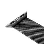 Remienok Fixed Mesh Strap zo sieťoviny z nehrdzavejúcej ocele pre Apple Watch 42/44/45 mm, čierny