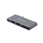 Replikátor portov CANYON DS-5, 5v1, pre Apple Macbook s Thunderbolt 3 (USB-C 100 W)