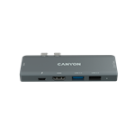 Replikátor portov CANYON DS-5B, 7v1, pre Apple Macbook s Thunderbolt 3 (USB-C 100 W)