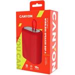 Reproduktor CANYON BSP-4, BT V5.0, BLUETRUM AB5365A, 5W, 1200mAh, USB-C, microSD, červený
