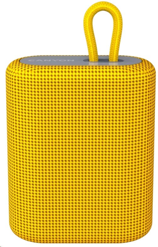 Reproduktor CANYON BSP-4, BT V5.0, BLUETRUM AB5365A, 5W, 1200mAh, USB-C, microSD, žltý