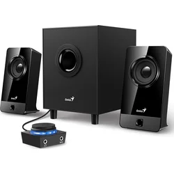 Reproduktory Genius SW-2.1 300X, 2.1/10W, drevo/čierna