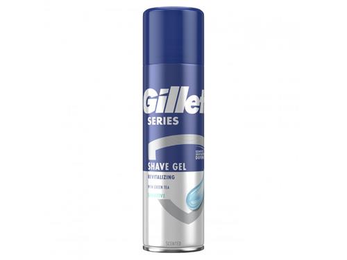 Revitalizačný gél na holenie Gillette Series Sensitive, 200 ml
