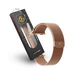 RhinoTech ocelový řemínek milánský tah pro Apple Watch 42 / 44 / 45mm růžově-zlatý