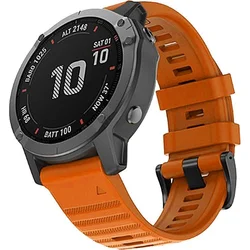 RhinoTech řemínek pro Garmin QuickFit silikonový outdoor 26mm oranžový