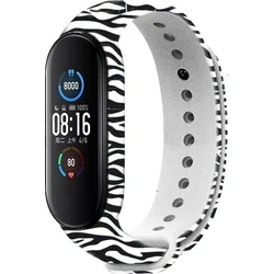 Rhinotech řemínek pro Xiaomi Mi Band 6 motiv zebra