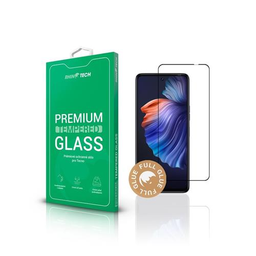 RhinoTech tvrdené ochranné 2,5D sklo pre Tecno Camon 18 (Full Glue)