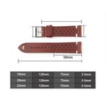 RhinoTech univerzální řemínek Genuine Leather Quick Release 22mm růžový