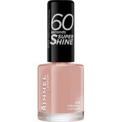 Rimmel London 60 Seconds Super Shine lak na nechty 8ml - 500 Caramel Cupcake