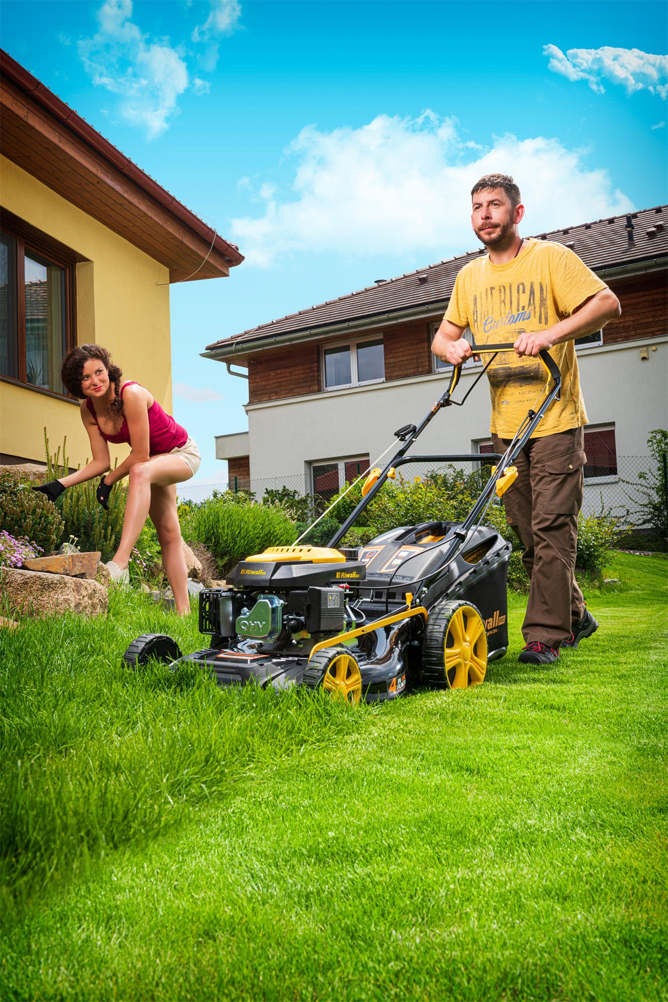 Riwall PRO Benzínová rotačná kosačka s pohonom RPM 5135