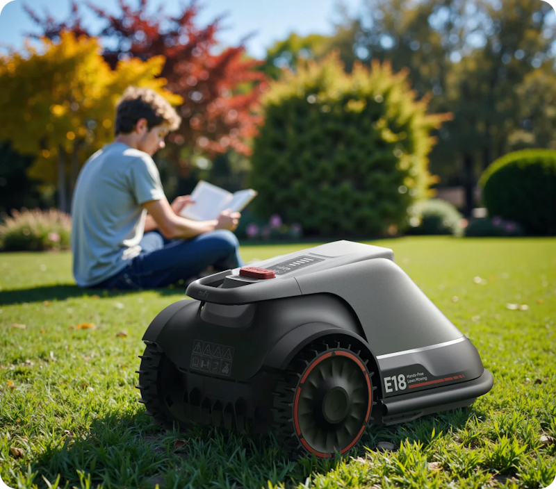 Robotická kosačka Anker eufy E18 sivá