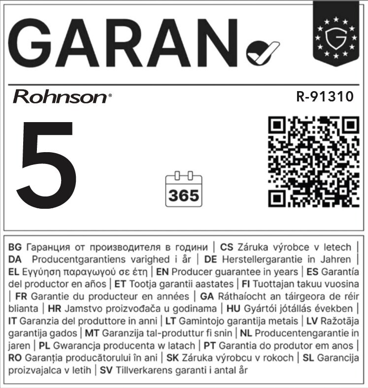 ROHNSON R-91310 True Ion & Air Purifier