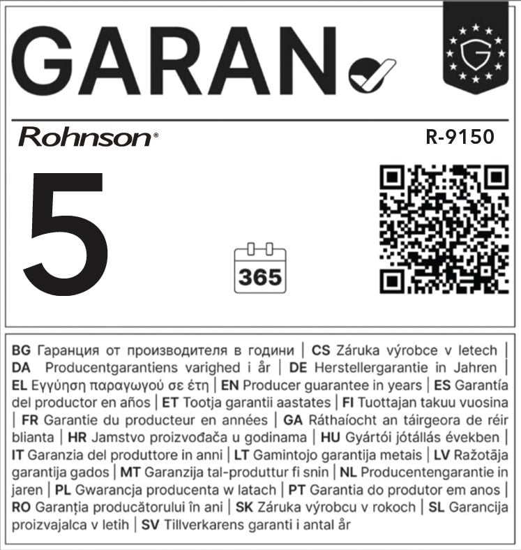 ROHNSON R-9150 Power Dry