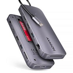 Rozbočovač AXAGON HMC-12GM2 USB-C 10Gbps GEN2COMBO 12v1