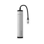 Rozbočovač Epico 6v1 Slim 8K s konektorom USB-C - strieborný