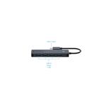 Rozbočovač Rapoo UCH-4001 USB-C na USB-A