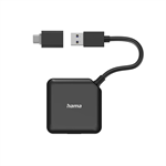 Rozbočovač USB Hama, 4 porty, USB 3.2 Gen 1, adaptér USB-C