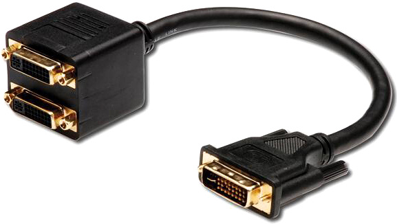 RR Adapter DVI-D M na 2x DVI F