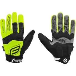 Rukavice FORCE MTB AUTONOMY, fluo veľkosť L