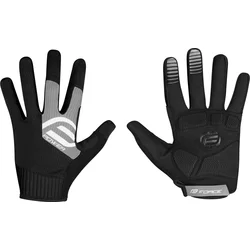 Rukavice FORCE MTB POWER, čierno-šedé veľkosť M