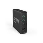 Rýchla stolová nabíjačka USB Hama, 2x USB-C PD/QC, 2x USB-A, 60 W