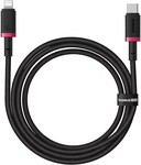 Rýchlonabíjací kábel Baseus Dura USB-C/Lightning 1 m, 20 W, čierno-červený