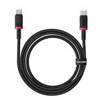 Rýchlonabíjací kábel Baseus Dura USB-C/USB-C 1m 100W červený/čierny
