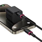 Rýchlonabíjací kábel Baseus Dura USB-C/USB-C 1m 100W červený/čierny