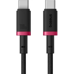 Rýchlonabíjací kábel Baseus Dura USB-C/USB-C 1m 100W červený/čierny