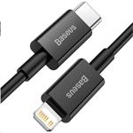 Rýchlonabíjací kábel Baseus Superior Series USB-C/Lightning 20W 1m čierny