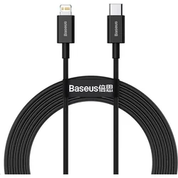 Rýchlonabíjací kábel Baseus Superior Series USB-C/Lightning 20W 2m čierny
