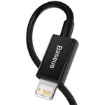 Rýchlonabíjací kábel Baseus Superior Series USB/Lightning 2,4A 1 m čierny