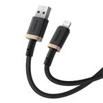 Rychlonabíjecí kabel Baseus Dura USB/Lightning 1m 2.4A černo zlatý