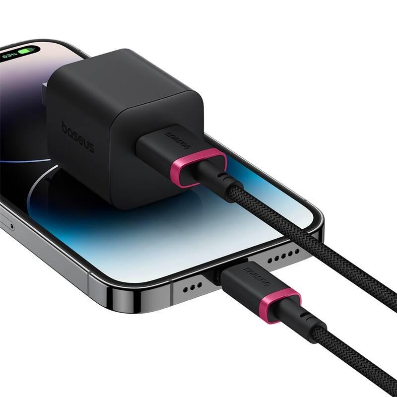 Rychlonabíjecí kabel Baseus Dura USB/Lightning 1m 2.4A červeno černý