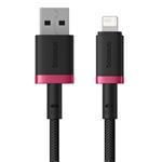 Rychlonabíjecí kabel Baseus Dura USB/Lightning 1m 2.4A červeno černý