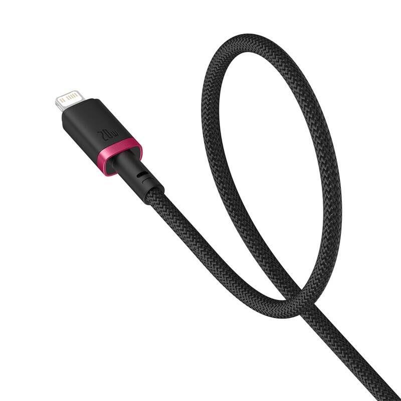Rychlonabíjecí kabel Baseus Dura USB/Lightning 1m 20W černo červený