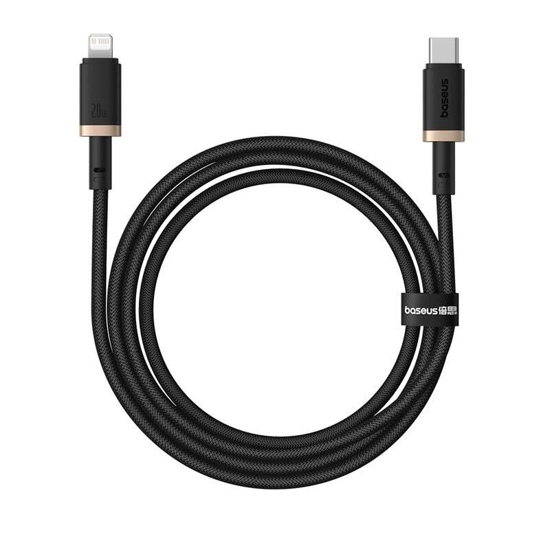 Rychlonabíjecí kabel Baseus Dura USB/Lightning 1m 20W černo zlatý