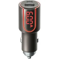 Rychlonabíječka do auta Forever Core USB QC 3.0 a USB-C PD 30W s digitálním displejem černá GSM045487 - Nabíječky