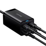 Rychlonabíječka do sítě Baseus GaN3 Pro, 2x USB-C, 2x USB 65W černá