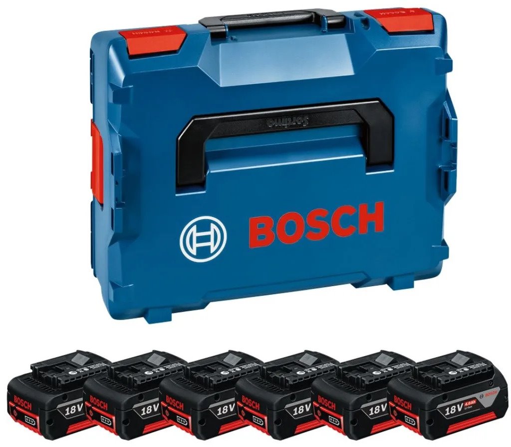Sada batérií Bosch 6x GBA 18V 4,0 Ah (1.600.A02.A2S)