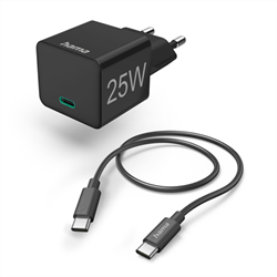 Sada Hama: rýchla nabíjačka USB-C PD/QC 25 W + kábel USB-C 1,5 m