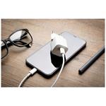 Sada mini sieťovej nabíjačky FIXED s výstupom USB-C a káblom USB-C/Lightning, podpora PD, 1,2 metra, MFI, 30 W, biela