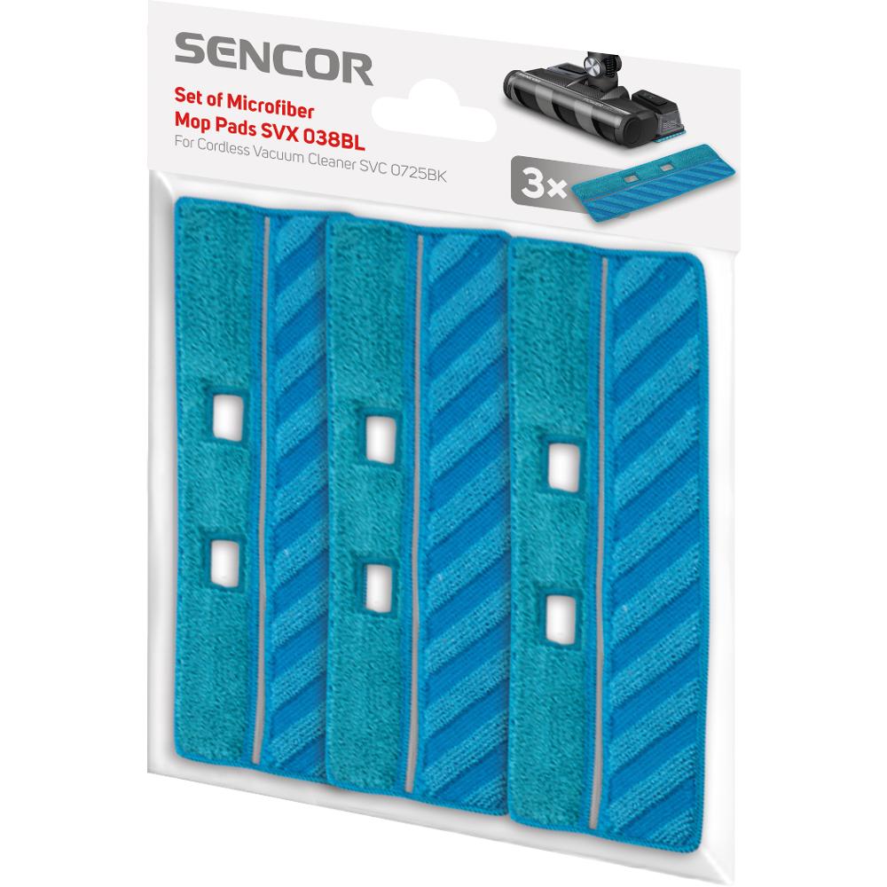 Sada mopov Sencor SVX 038BL pre tyčový vysávač SVC 0725BK