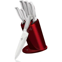 Sada nožov BerlingerHaus v stojane Burgundy Metallic Line