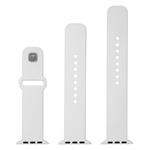 Sada silikónových remienkov FIXED Silicone Sporty Strap pre Apple Watch 42/44/45/46 mm, biela