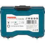 Sada torzných bitov MAKITA 1/4" IMPACT BLACK 6ks v plastovej škatuli