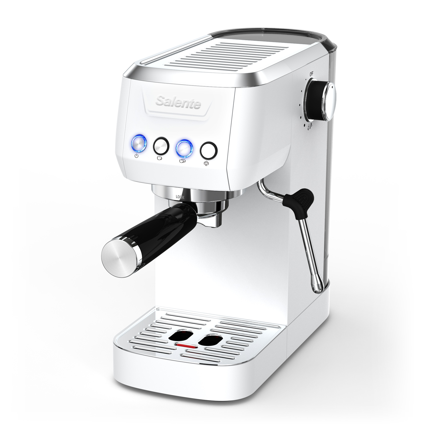 Salente Coffio, pákový kávovar, bílý