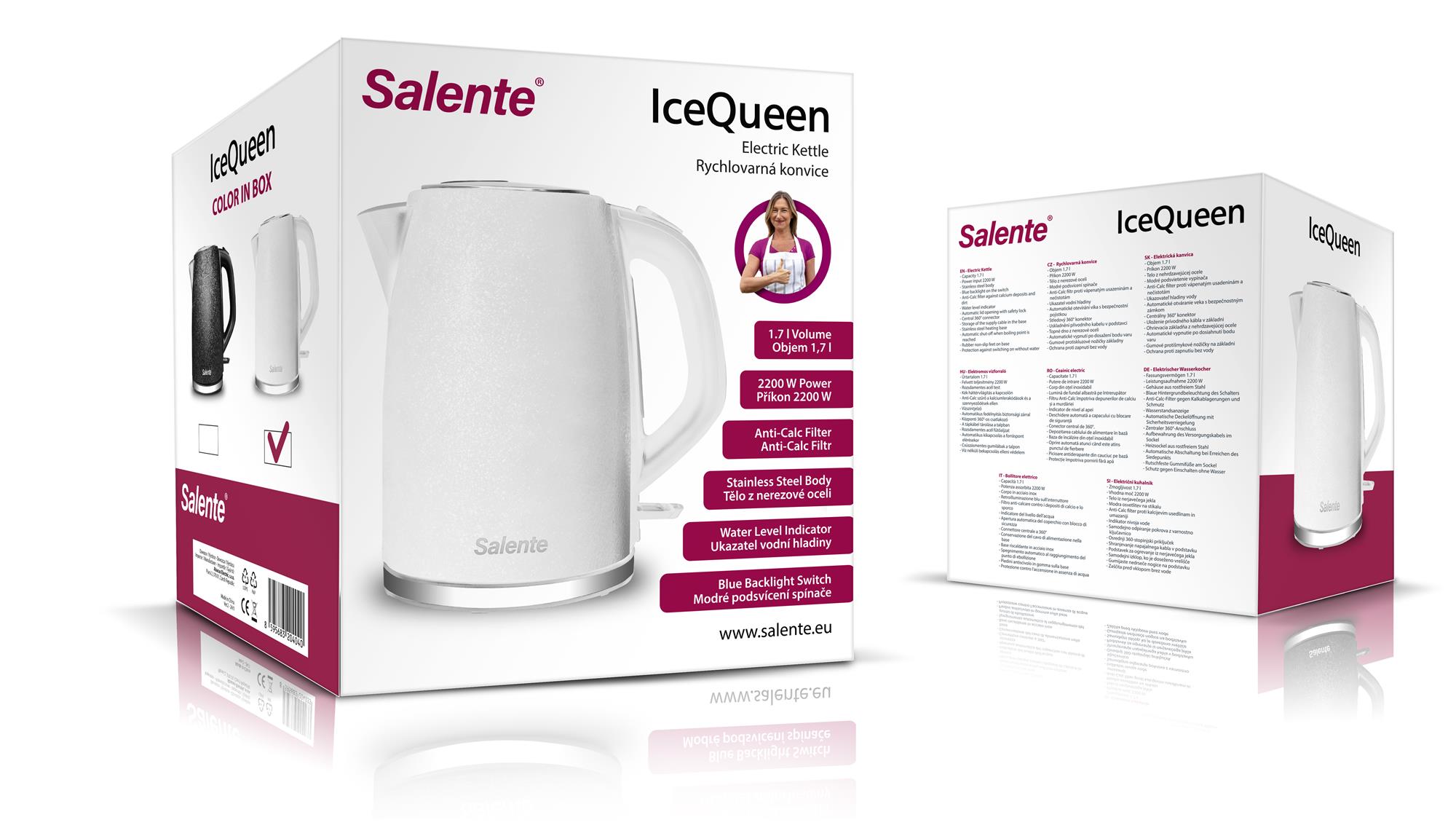 Salente IceQueen, rychlovarná konvice, bílá