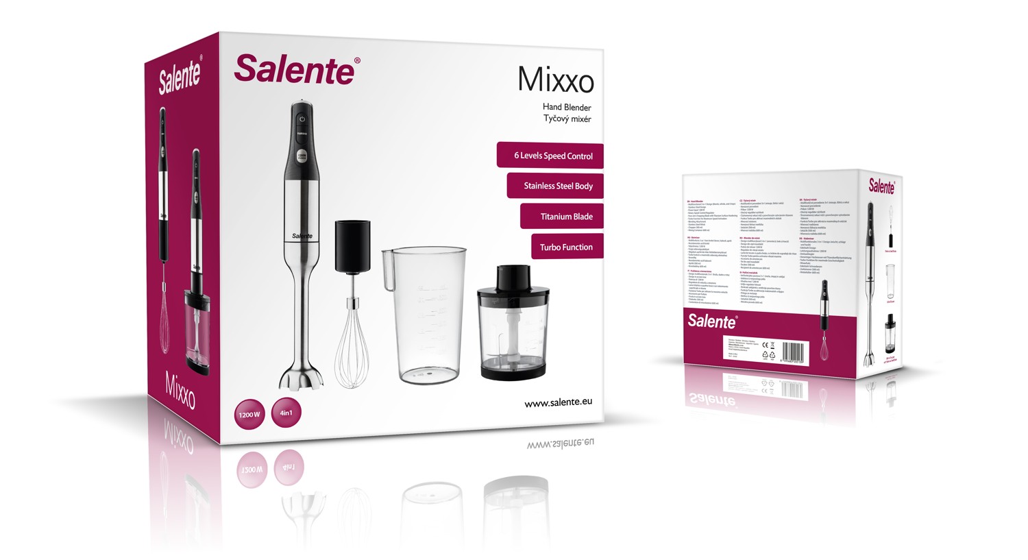 Salente Mixxo multifunkční tyčový mixér 3v1