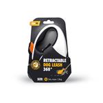 Samonavíjacie vodítko Kiwi Walker 360°, XS, 3 m, 12 kg, oranžové